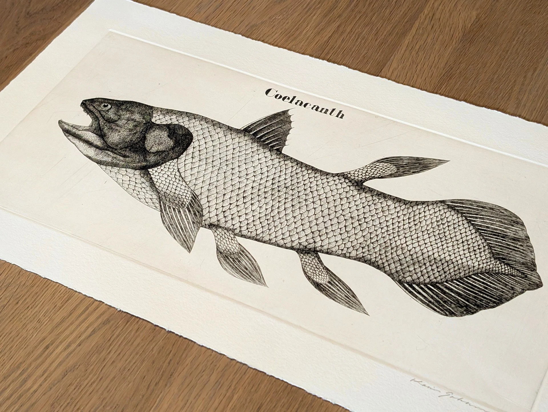Koichi Sakamoto - シーラカンス (Coelacanth) | Japanese Prints